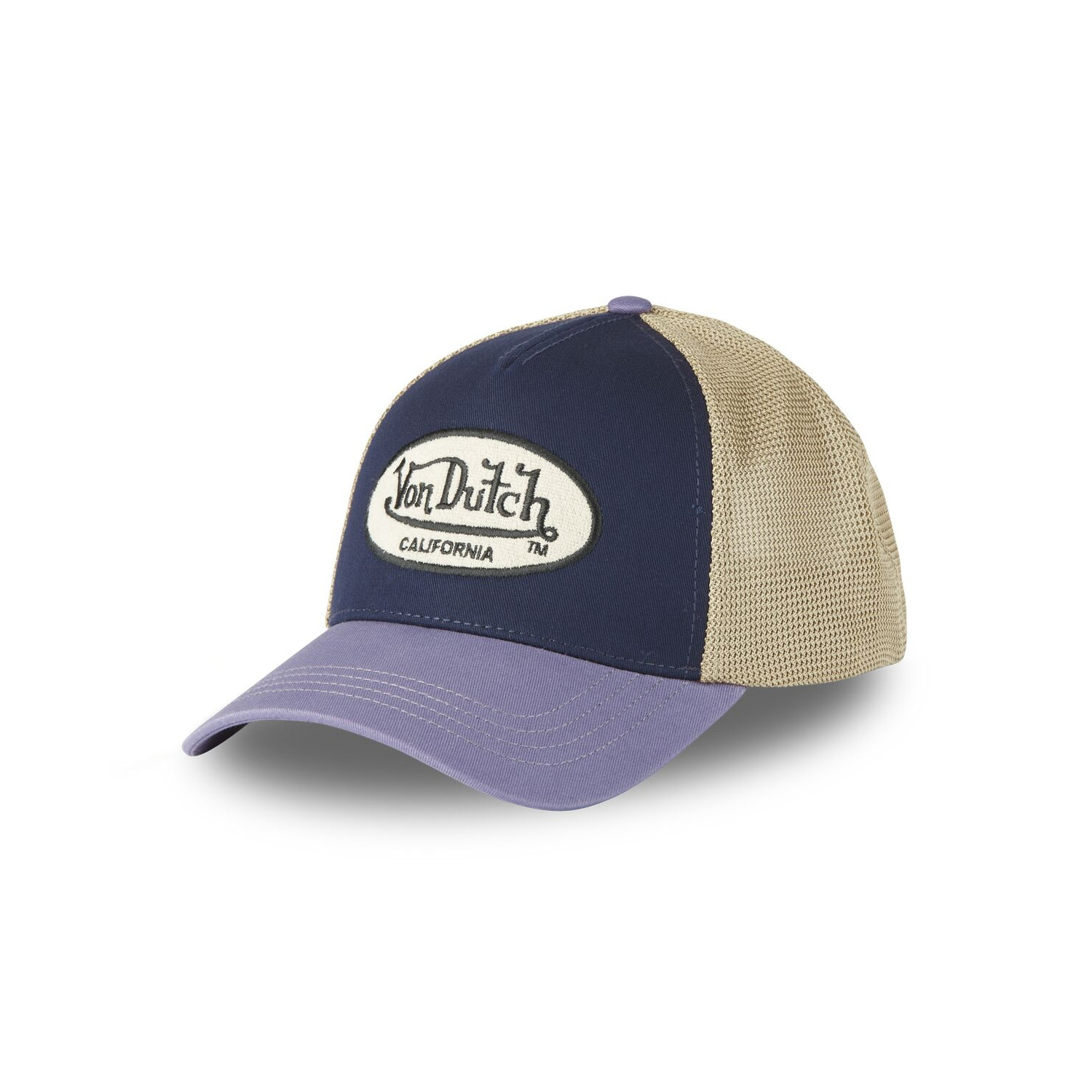 Casquette baseball avec filet souple et écusson en bouclette Terry