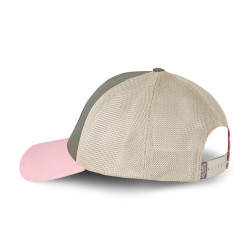 Casquette baseball avec filet souple et écusson en bouclette Terry