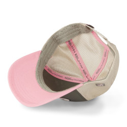 Casquette baseball avec filet souple et écusson en bouclette Terry