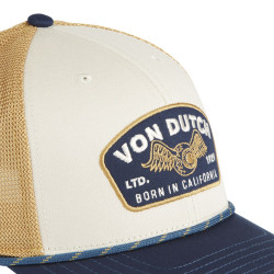 Casquette semi curve avec filet souple et écusson brodé Semi