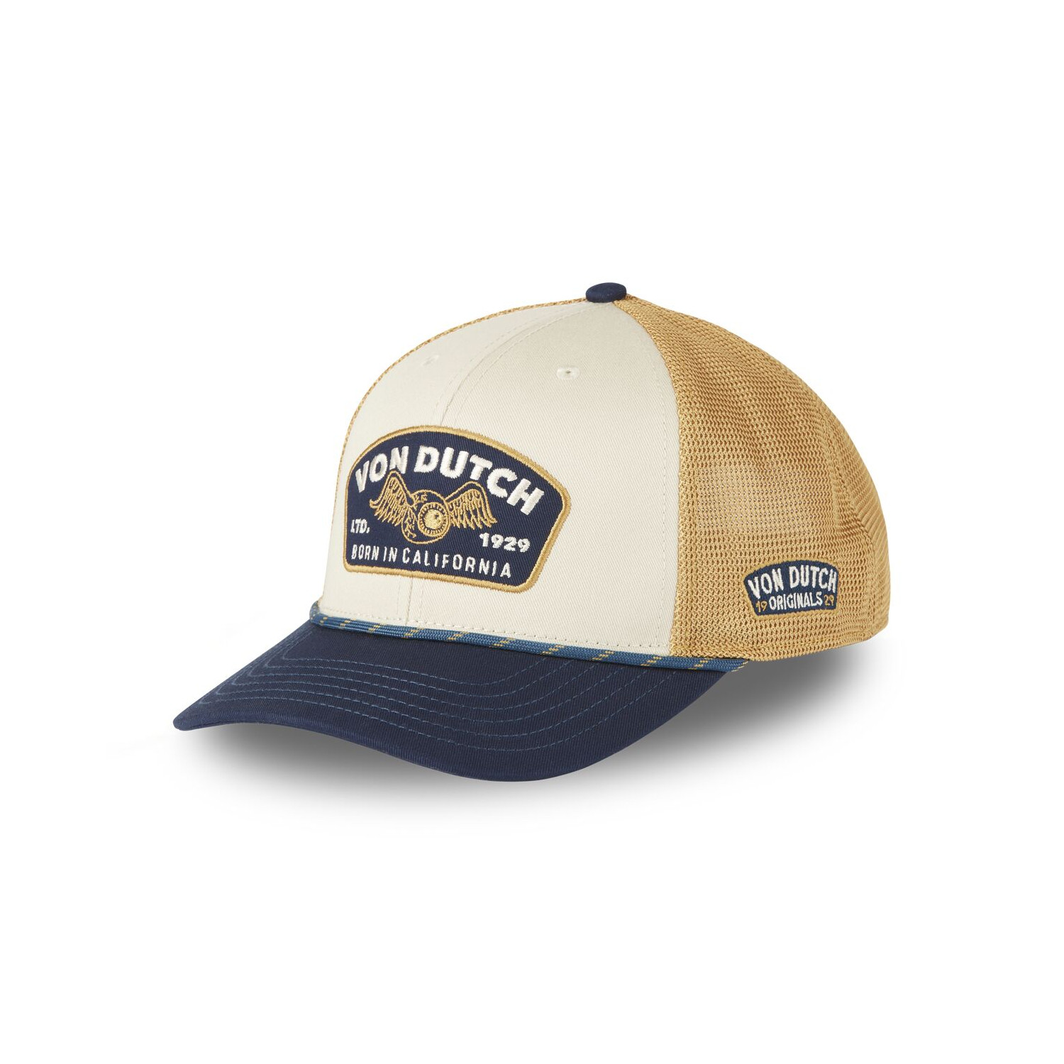 Casquette semi curve avec filet souple et écusson brodé Semi