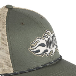 Casquette semi curve avec filet souple et écusson brodé Semi