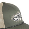 Casquette semi curve avec filet souple et écusson brodé Semi