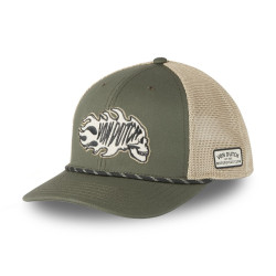Casquette semi curve avec filet souple et écusson brodé Semi
