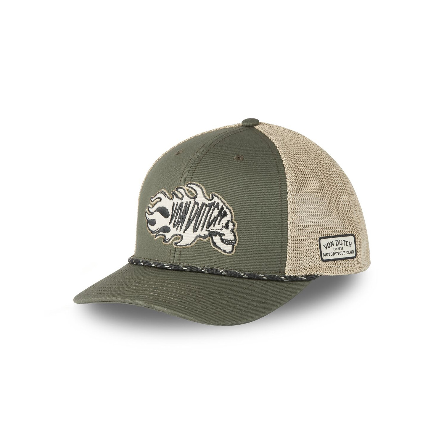 Casquette semi curve avec filet souple et écusson brodé Semi