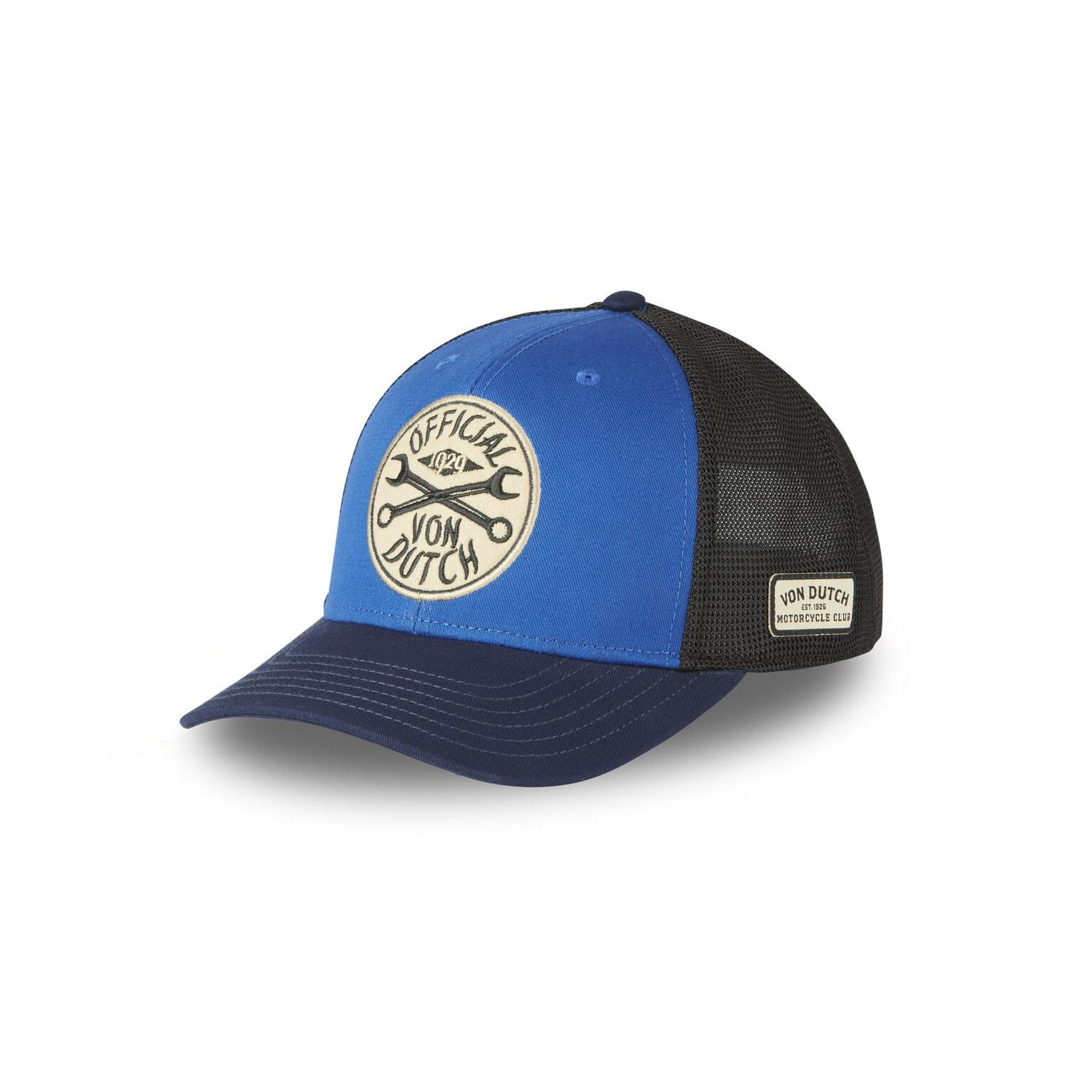 Casquette semi curve avec filet souple et écusson brodé Semi