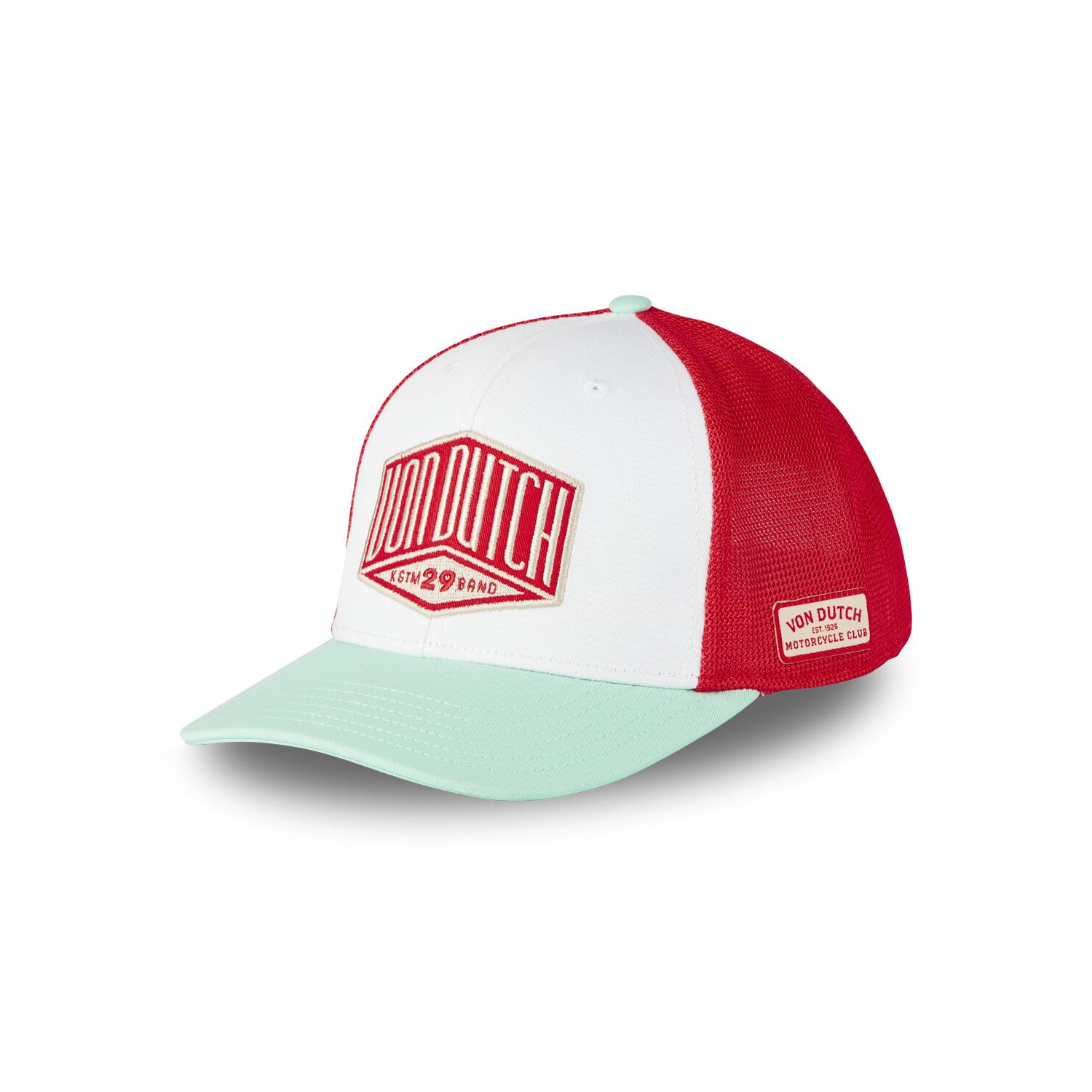 Casquette semi curve avec filet souple et écusson brodé Semi