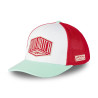 Casquette semi curve avec filet souple et écusson brodé Semi