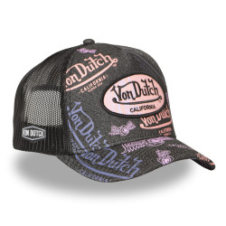 Casquette trucker avec filet print all over Cafe  Lavender