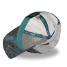 Casquette trucker avec filet print all over Cafe Grey