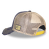 Casquette trucker avec filet effet usé avec print Crew Helmet
