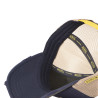 Casquette trucker avec filet effet usé avec print Crew Helmet