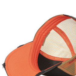 Casquette trucker avec filet effet usé avec print Crew Devil Engine