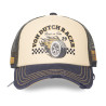 Casquette trucker avec filet effet usé avec print Crew Hard Race