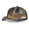 Casquette trucker avec filet effet usé avec print Crew Hard Race