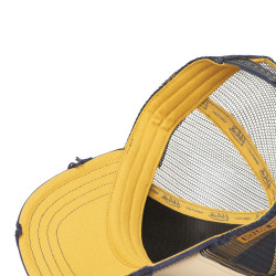 Casquette trucker avec filet effet usé avec print Crew Hard Race