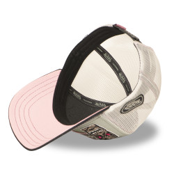 Casquette trucker avec filet et devant imprimé avec écussons Patches