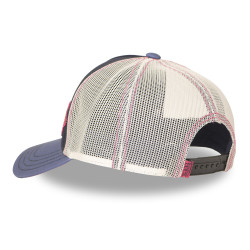 Casquette trucker avec filet et devant imprimé avec écussons Patches