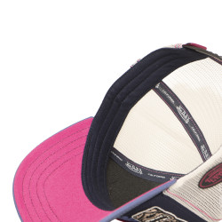 Casquette trucker avec filet et devant imprimé avec écussons Patches