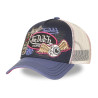 Casquette trucker avec filet et devant imprimé avec écussons Patches