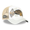 Casquette trucker avec filet et devant imprimé avec écussons Patches