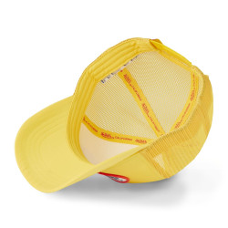 Casquette trucker avec filet effet satiné et patch Poly