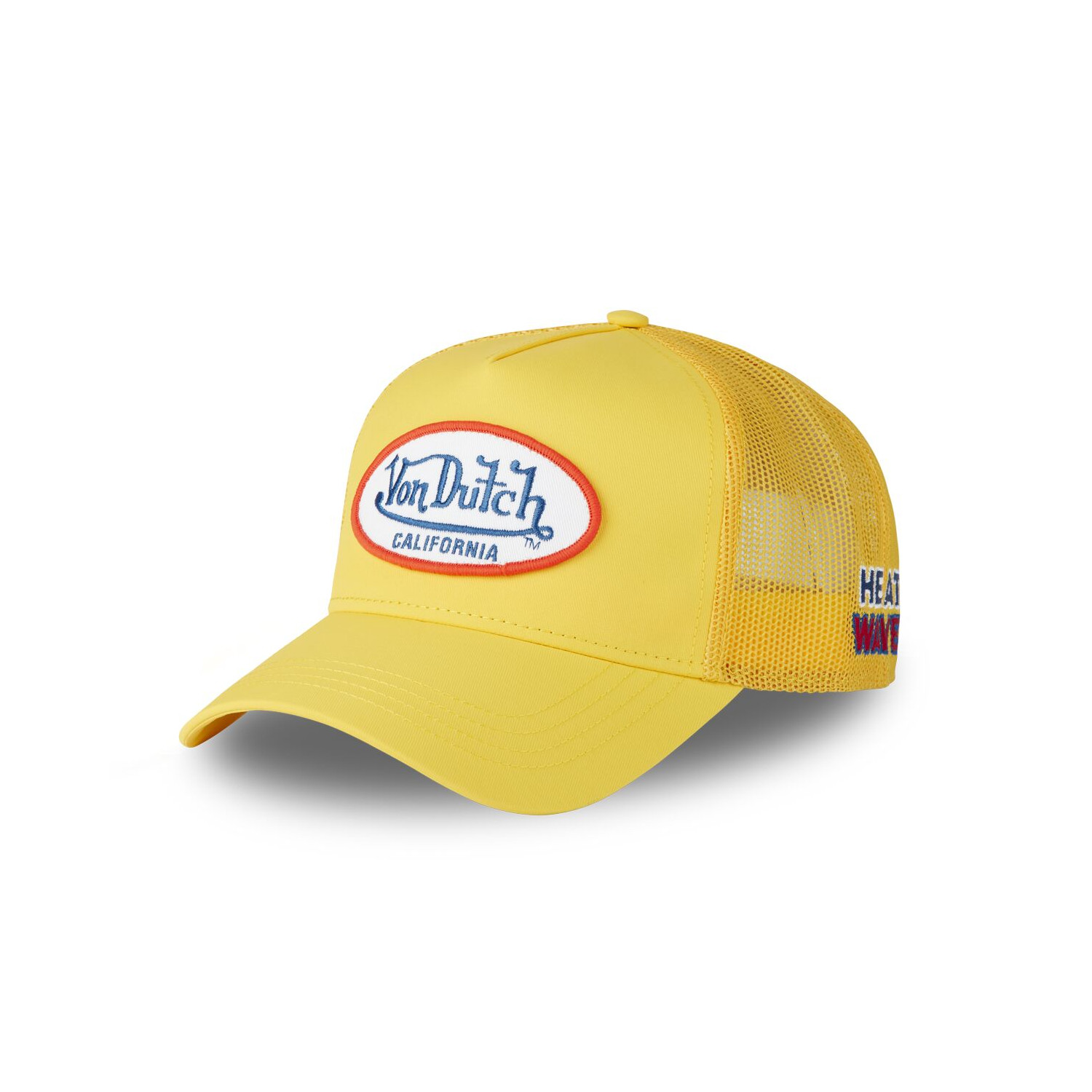 Casquette trucker avec filet effet satiné et patch Poly