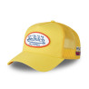 Casquette trucker avec filet effet satiné et patch Poly