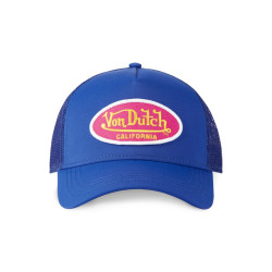 Casquette trucker avec filet effet satiné et patch Poly