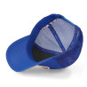 Casquette trucker avec filet effet satiné et patch Poly