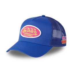 Casquette trucker avec filet effet satiné et patch Poly