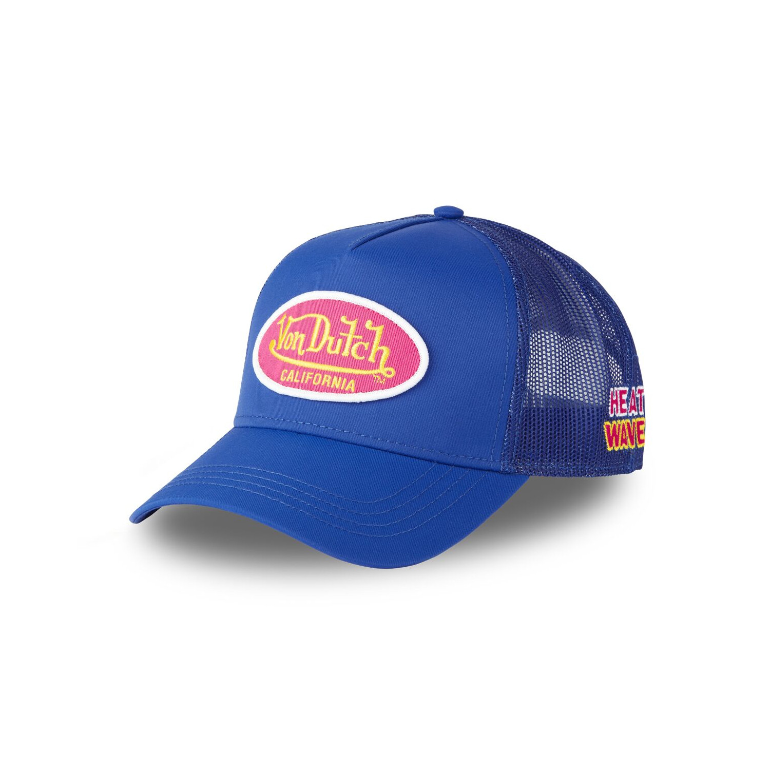 Casquette trucker avec filet effet satiné et patch Poly
