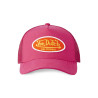 Casquette trucker avec filet effet satiné et patch Poly