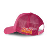 Casquette trucker avec filet effet satiné et patch Poly