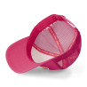 Casquette trucker avec filet effet satiné et patch Poly