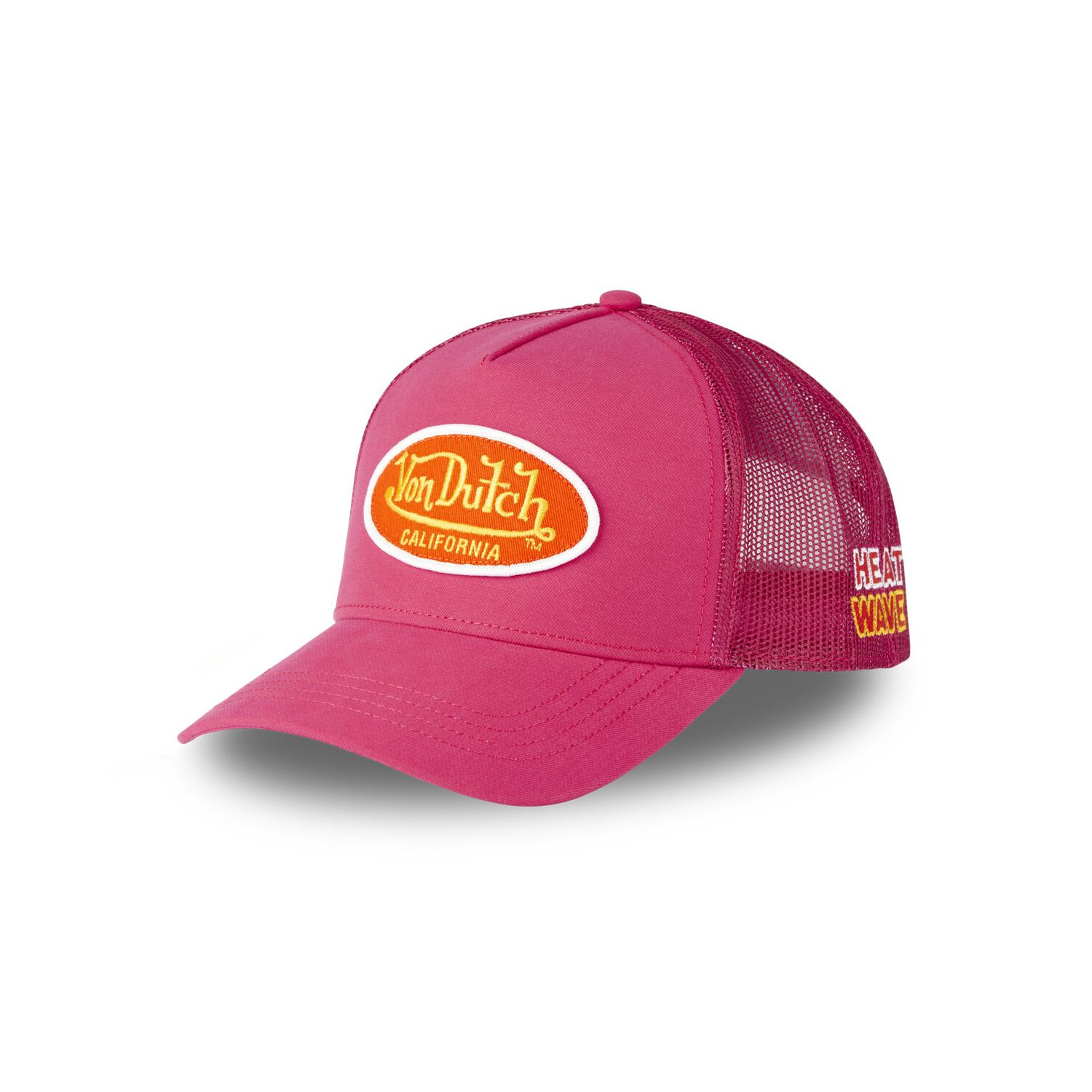 Casquette trucker avec filet effet satiné et patch Poly