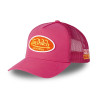 Casquette trucker avec filet effet satiné et patch Poly