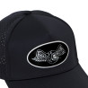 Casquette 6 panneaux filet en mesh écusson hologramme Sport