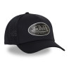 Casquette 6 panneaux filet en mesh écusson hologramme Sport