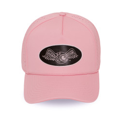 Casquette 6 panneaux filet en mesh écusson hologramme Sport