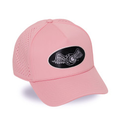 Casquette 6 panneaux filet en mesh écusson hologramme Sport