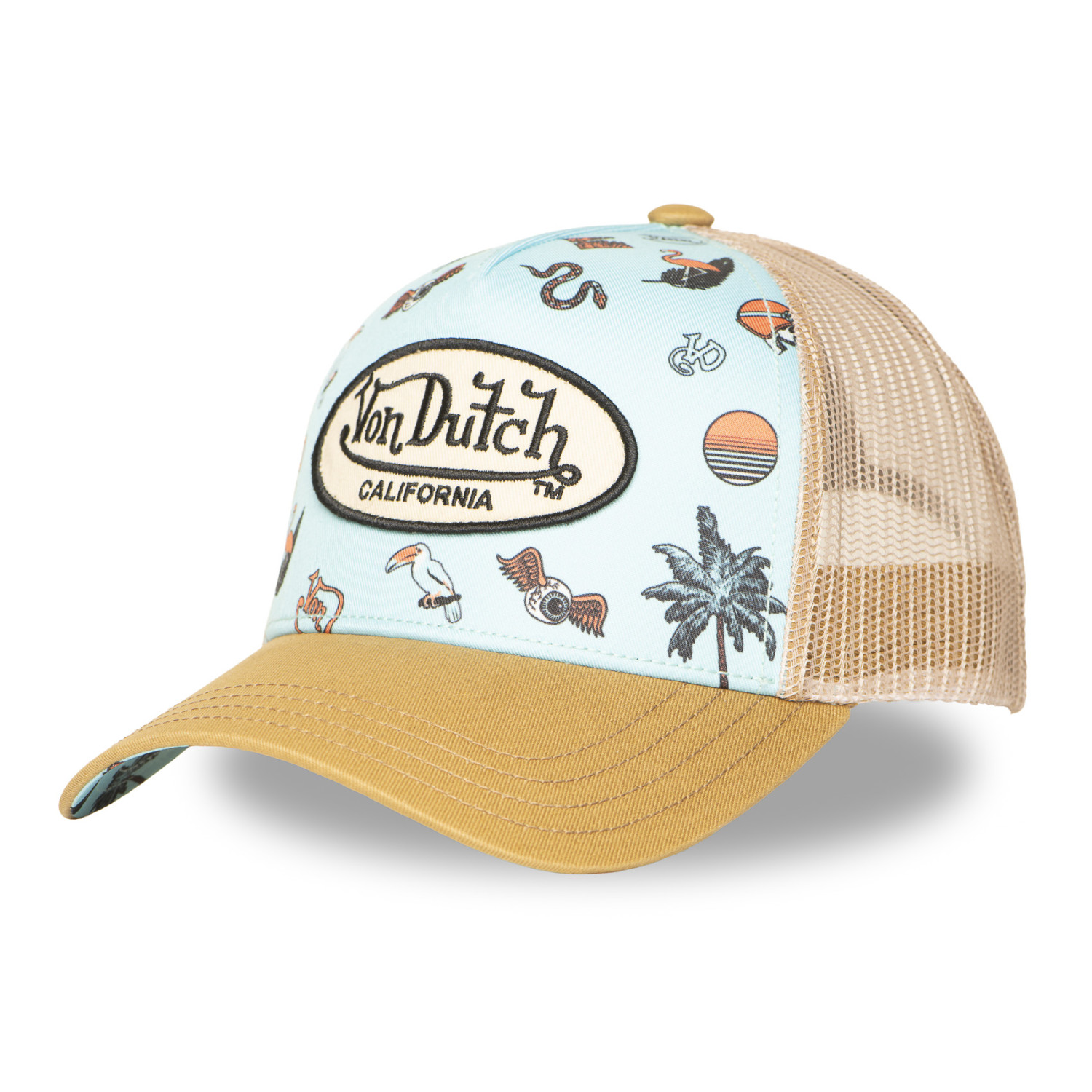 Casquette trucker avec filet et print en sublimation Subli Summer