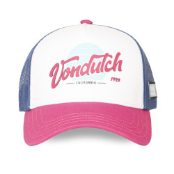 Casquette trucker filet et devant imprimé avec écusson rubber Surf