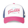 Casquette trucker filet et devant imprimé avec écusson rubber Surf