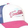 Casquette trucker filet et devant imprimé avec écusson rubber Surf