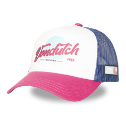 Casquette trucker filet et devant imprimé avec écusson rubber Surf