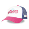 Casquette trucker filet et devant imprimé avec écusson rubber Surf