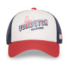 Casquette trucker filet et devant imprimé avec écusson rubber Surf