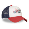 Casquette trucker filet et devant imprimé avec écusson rubber Surf