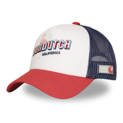 Casquette trucker filet et devant imprimé avec écusson rubber Surf